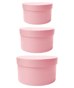 pink round gift boxes